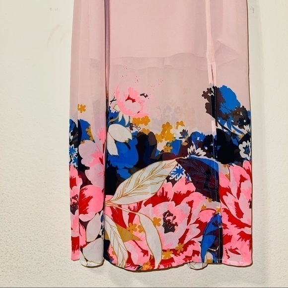 Express NWOT Pink Floral Dress - Picture 4 of 11